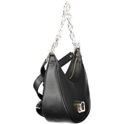 Guess Jeans Schwarze Polyethylen-Damenhandtasche