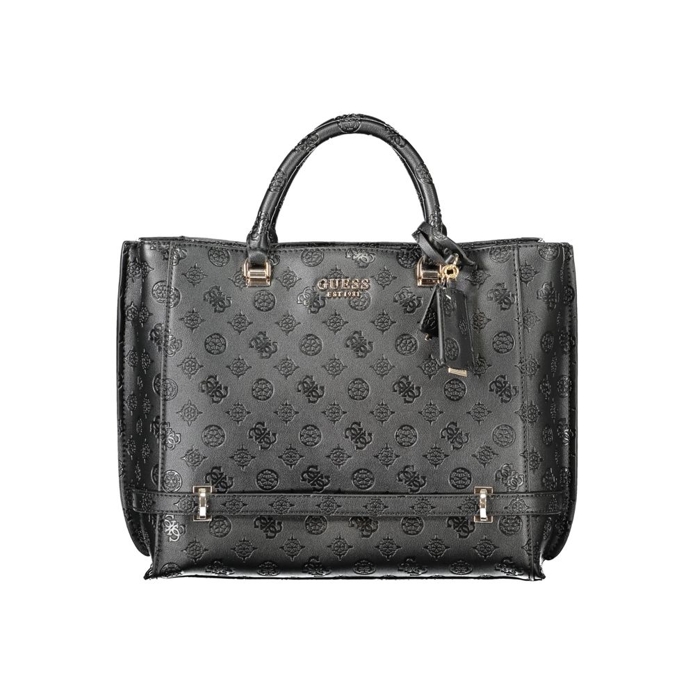 Guess Jeans Schwarze Polyethylen-Damenhandtasche