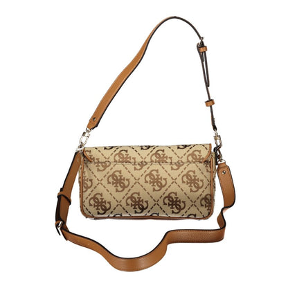 Guess Jeans Beige Polyester Damen Handtasche