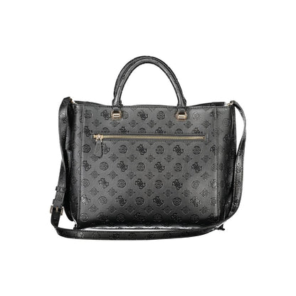 Guess Jeans Schwarze Polyethylen-Damenhandtasche