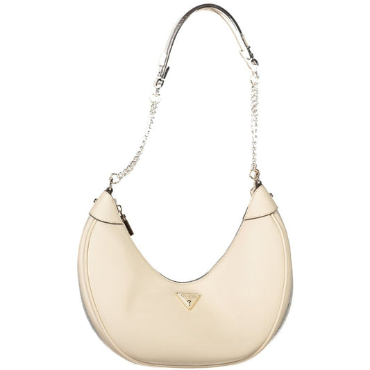 Guess Jeans Beige Polyethylen Damen Handtasche