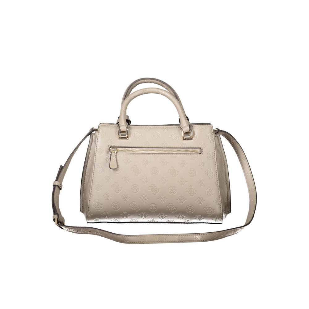 Guess Jeans Beige Polyethylen Damen Handtasche