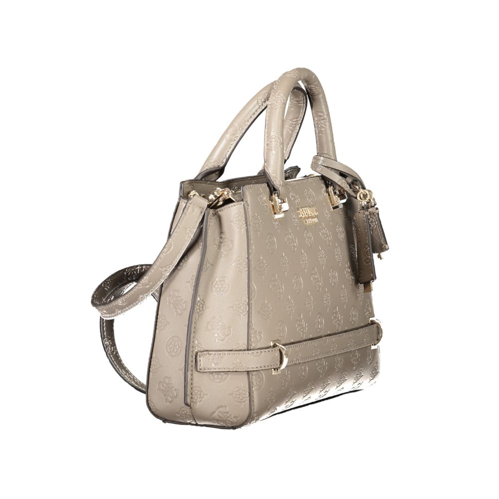 Guess Jeans Beige Polyethylen Damen Handtasche