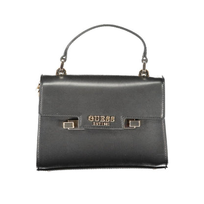 Guess Jeans Schwarze Polyethylen-Damenhandtasche