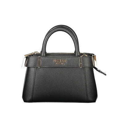 Guess Jeans Schwarze Polyethylen-Damenhandtasche