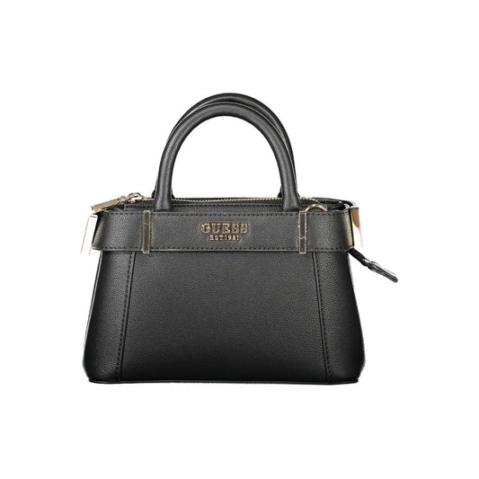Guess Jeans Schwarze Polyethylen-Damenhandtasche