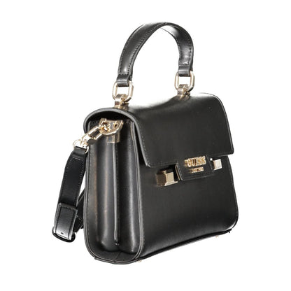 Guess Jeans Schwarze Polyethylen-Damenhandtasche