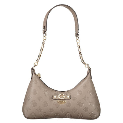 Guess Jeans Braune Polyethylen Damen Handtasche