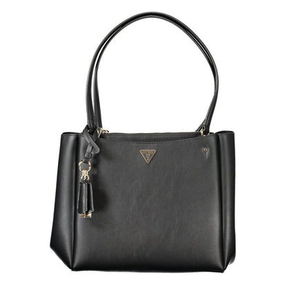 Guess Jeans Schwarze Polyethylen-Damenhandtasche