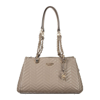 Guess Jeans Braune Polyethylen Damen Handtasche