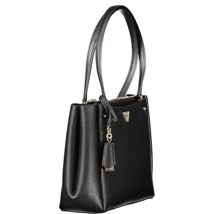 Guess Jeans Schwarze Polyethylen-Damenhandtasche