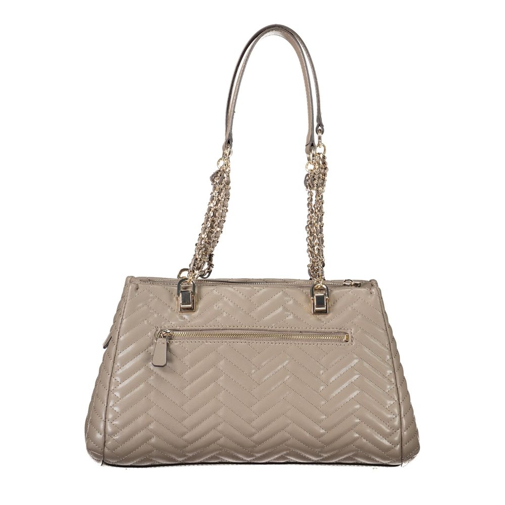 Guess Jeans Braune Polyethylen Damen Handtasche