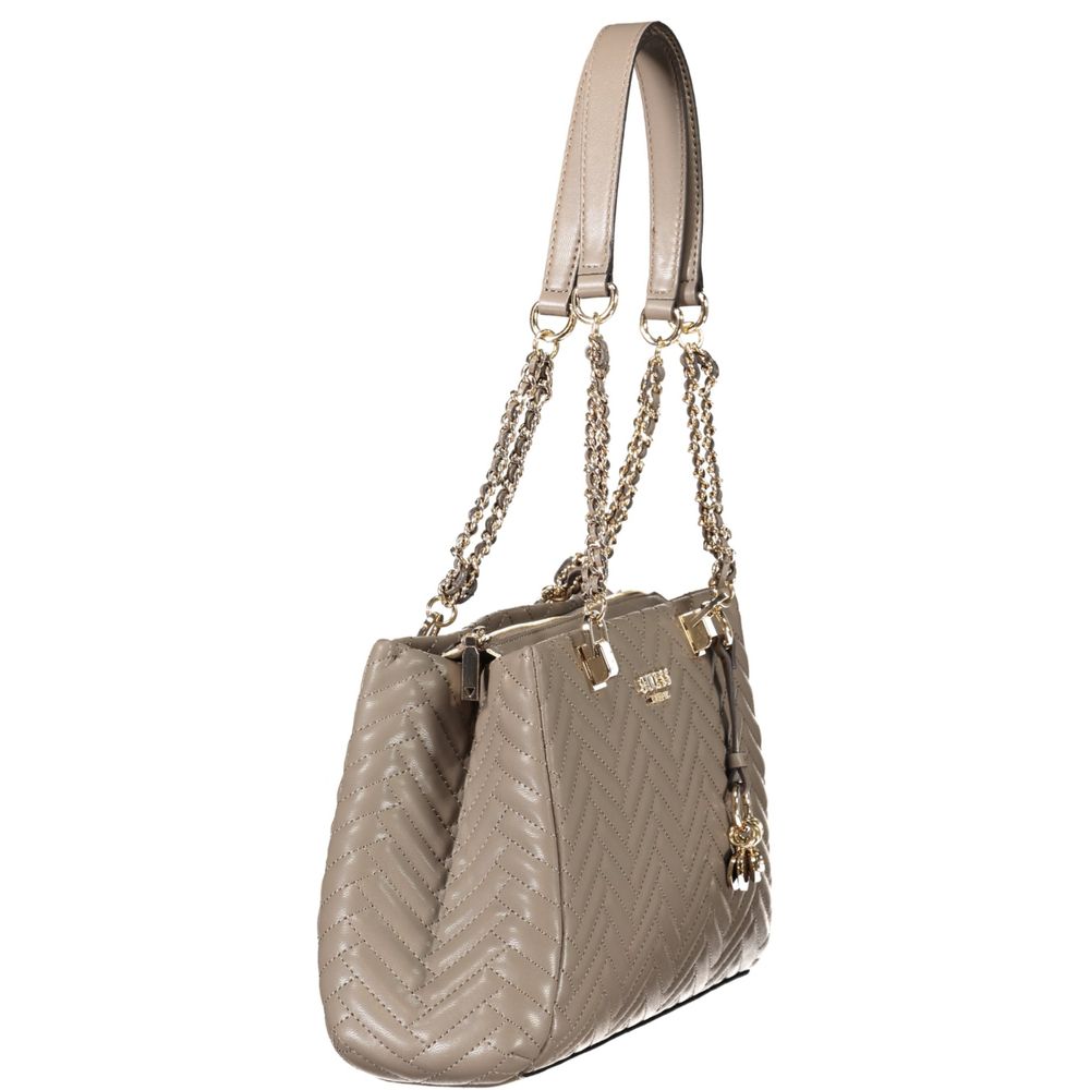 Guess Jeans Braune Polyethylen Damen Handtasche