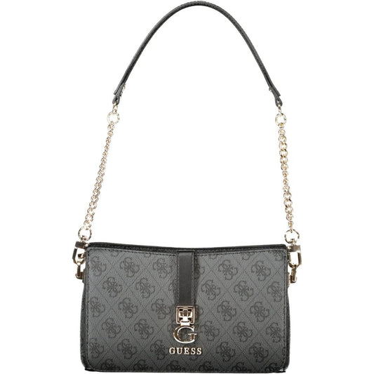 Guess Jeans Schwarze Polyethylen-Damenhandtasche