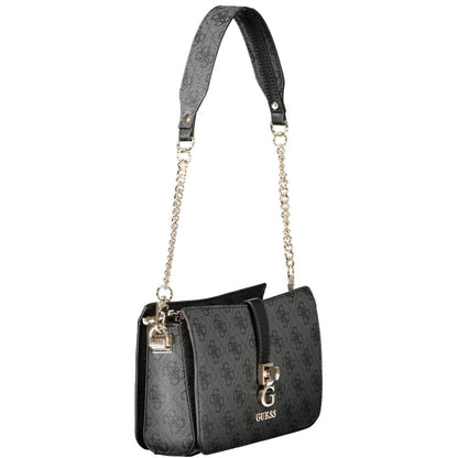 Guess Jeans Schwarze Polyethylen-Damenhandtasche