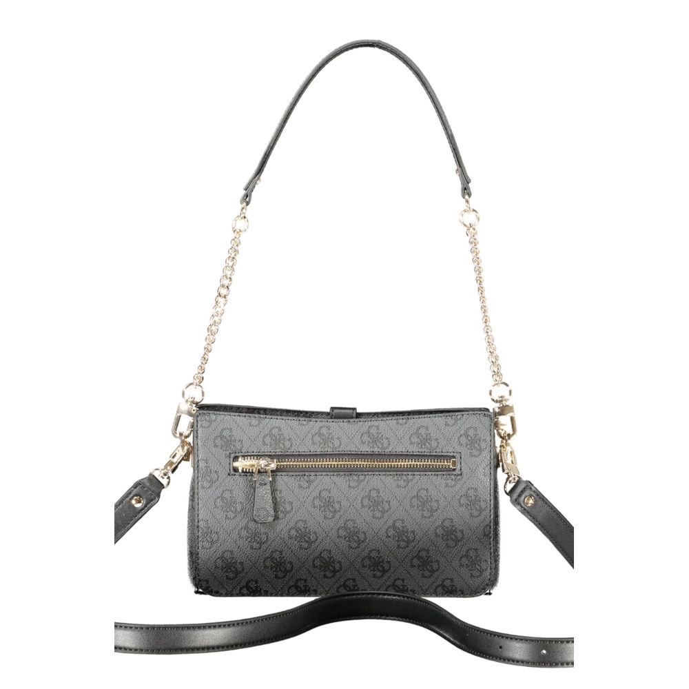 Guess Jeans Schwarze Polyethylen-Damenhandtasche