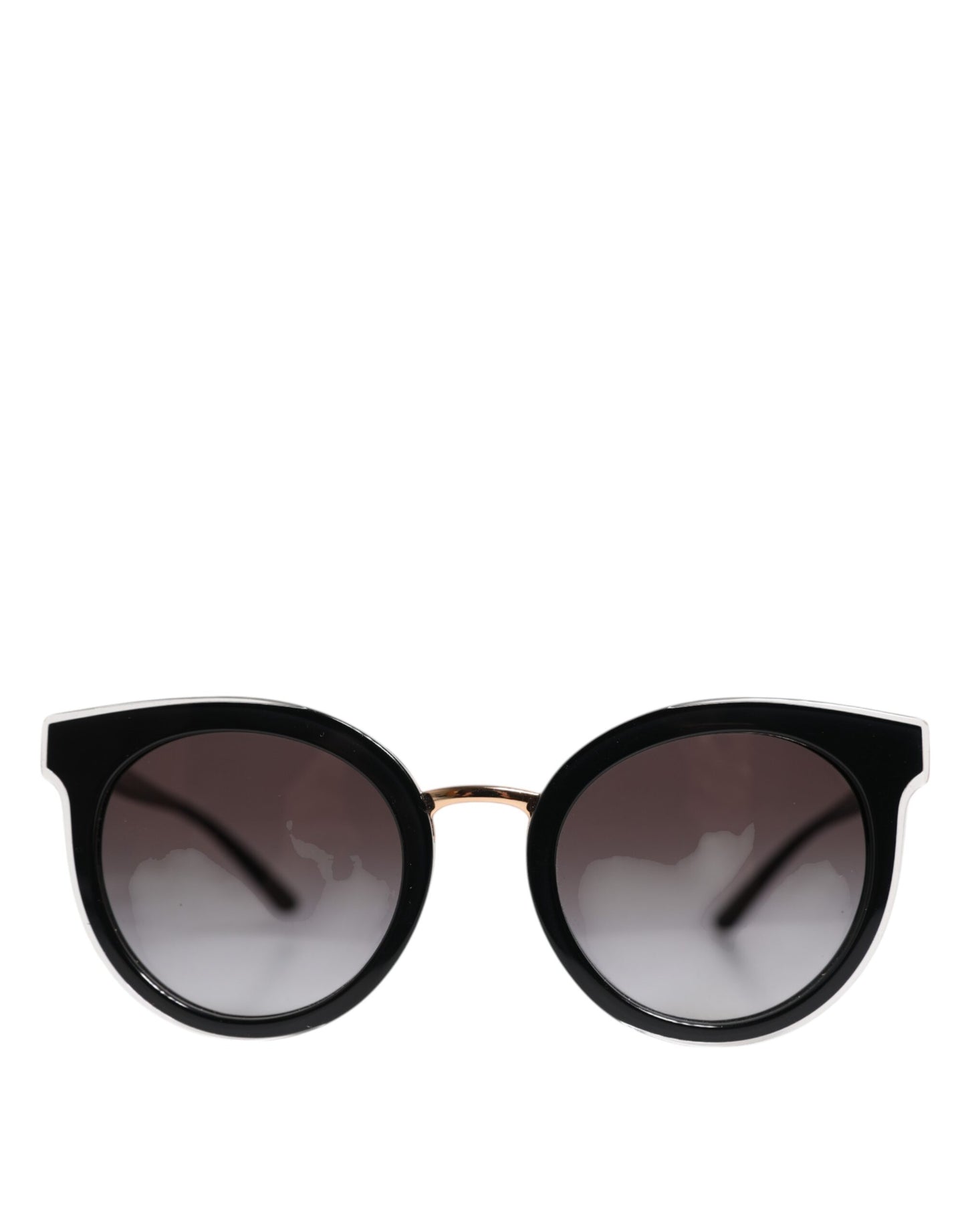 Dolce &amp; Gabbana Black Transparent Trim Round DG4371-F Eyewear Sunglasses