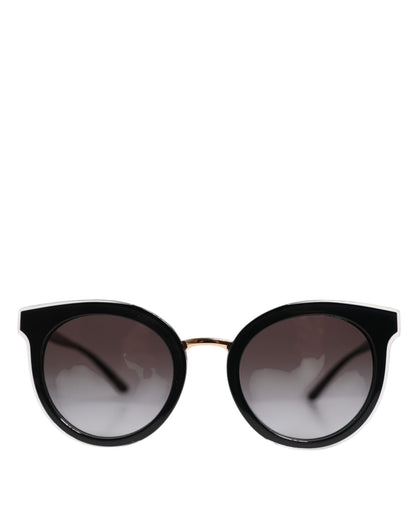 Dolce &amp; Gabbana Black Transparent Trim Round DG4371-F Eyewear Sunglasses