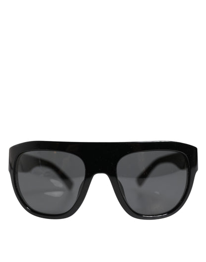 Dolce &amp; Gabbana Schwarze quadratische Acetat-Sonnenbrille DG4398-F