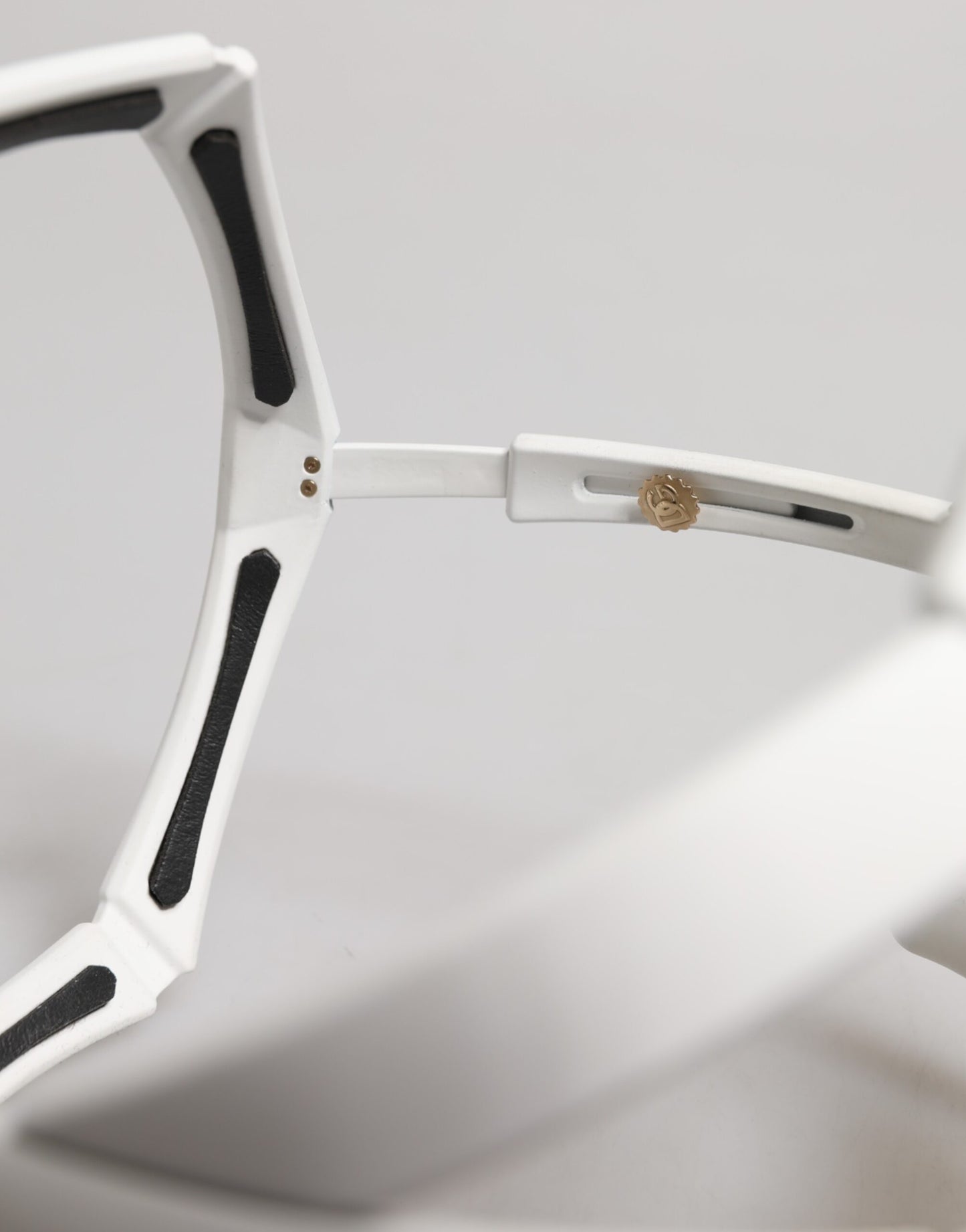 Dolce &amp; Gabbana White Acetate Next Generation Mask Eyewear Sunglasses