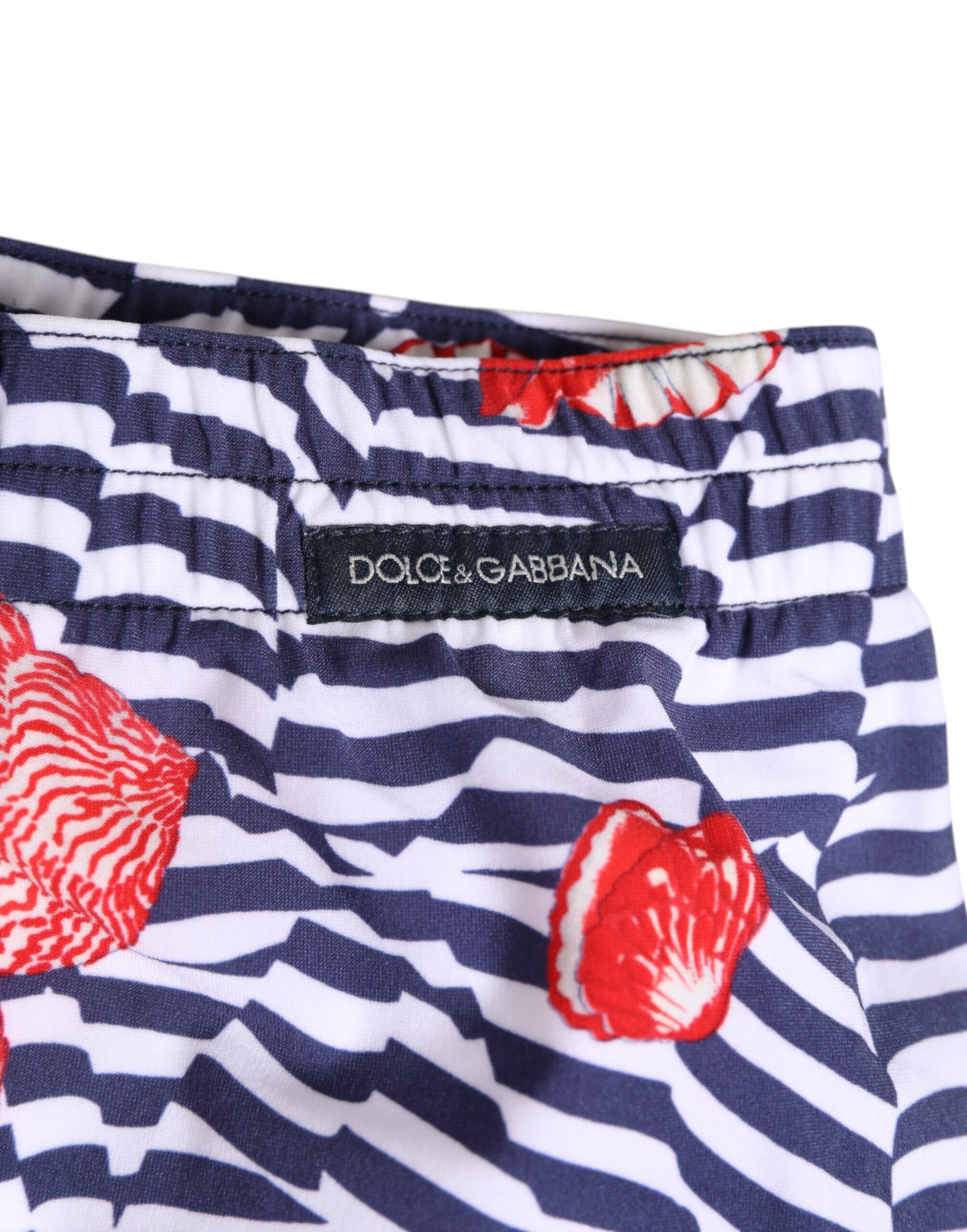 Dolce &amp; Gabbana Multicolor Striped Beachwear Swim Trunk Swimwear