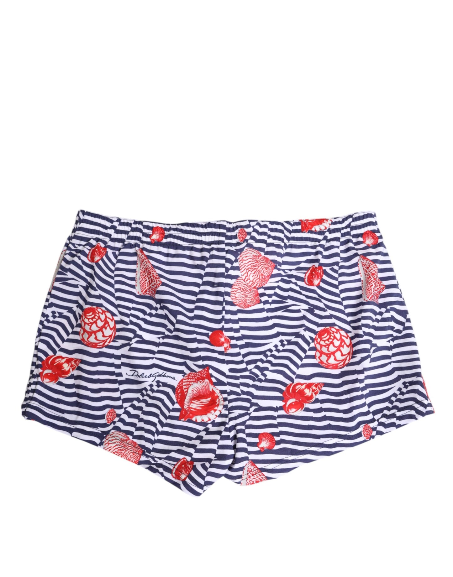 Dolce &amp; Gabbana Multicolor Striped Beachwear Swim Trunk Swimwear