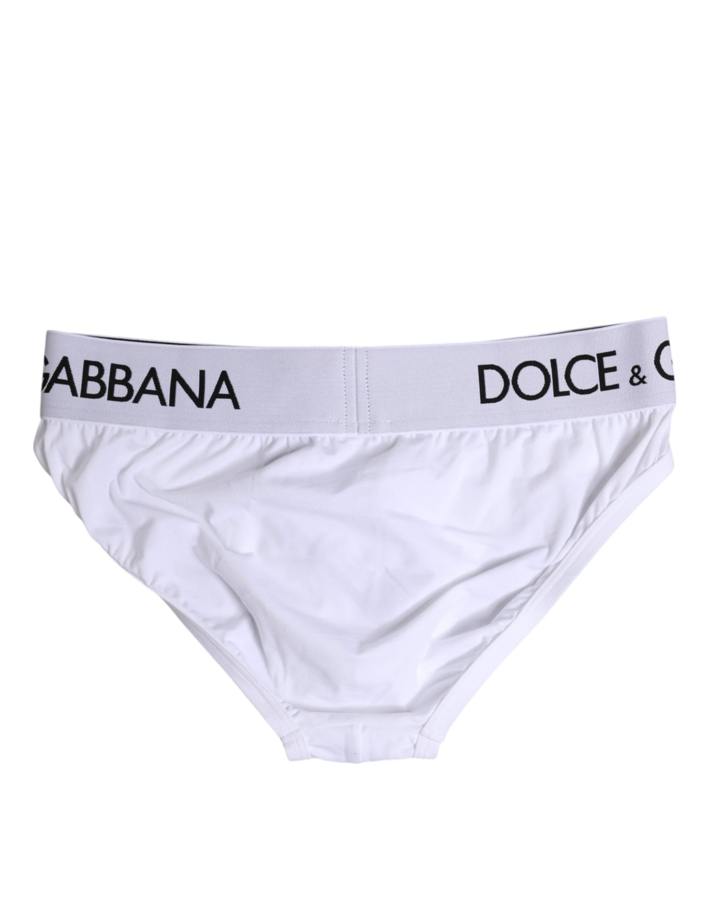Dolce &amp; Gabbana White Cotton Stretch Regular Brief Underwear