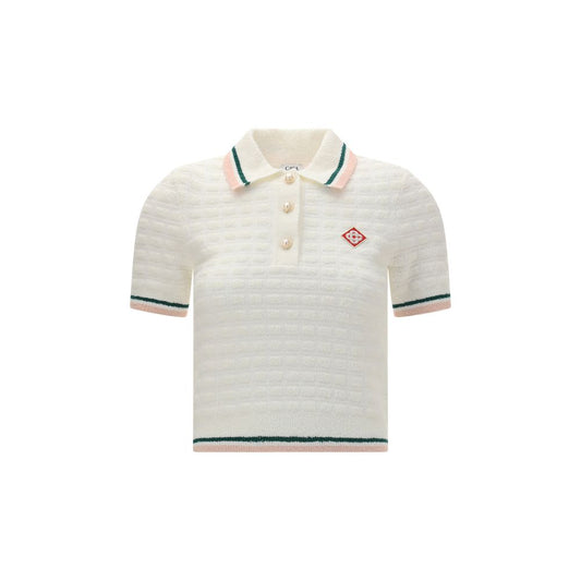 Casablanca Bouclé-Poloshirt