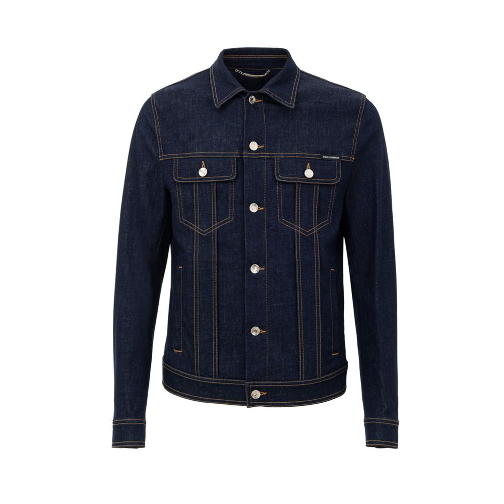 Blaue Baumwoll-Jeansjacke von Dolce &amp; Gabbana