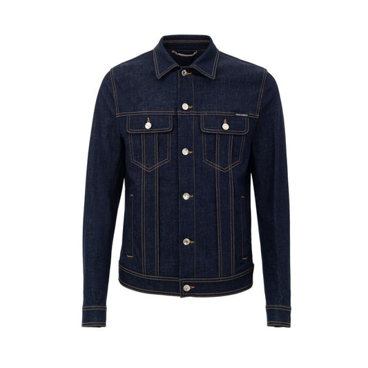 Blaue Baumwoll-Jeansjacke von Dolce &amp; Gabbana