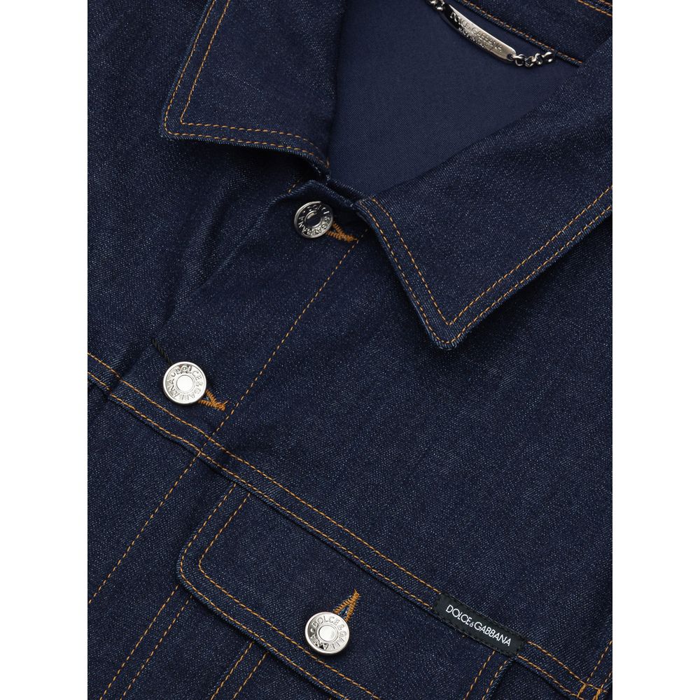 Blaue Baumwoll-Jeansjacke von Dolce &amp; Gabbana