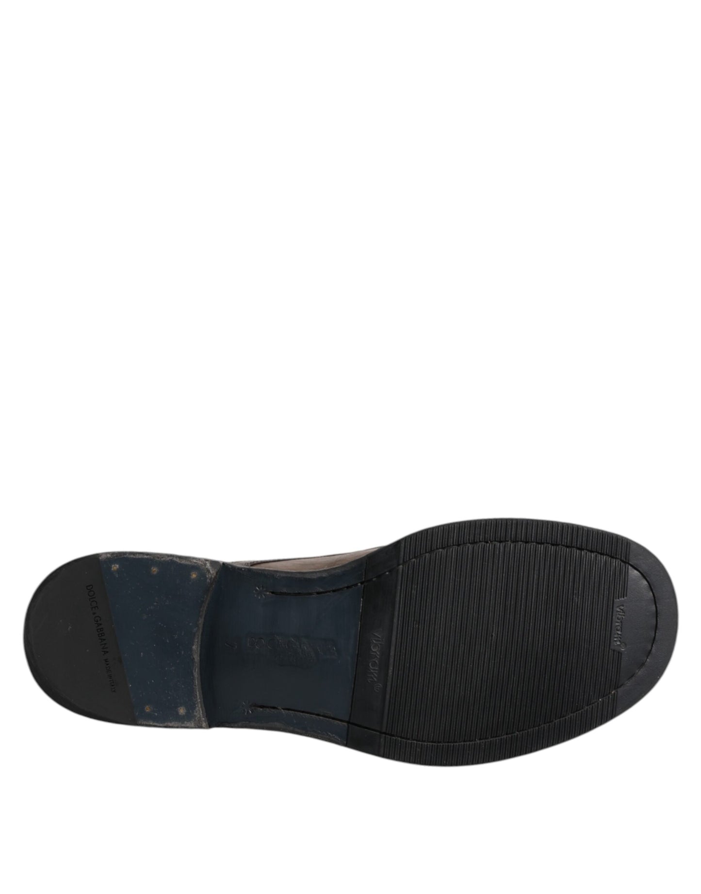 Dolce &amp; Gabbana Herren Stiefeletten aus braunem Leder mit Schnürung