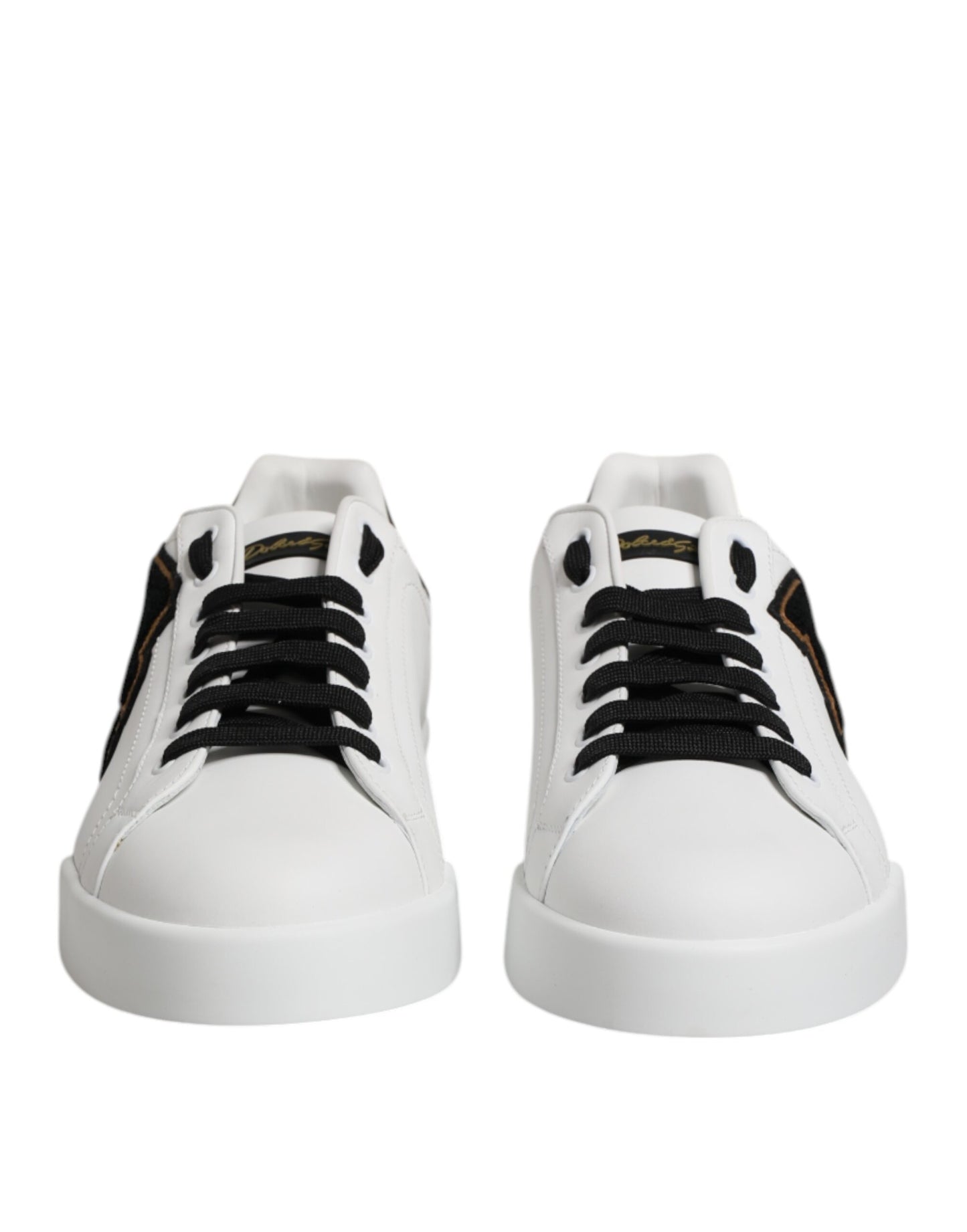 Dolce &amp; Gabbana White DG Logo Portofino Low Top Sneakers Shoes