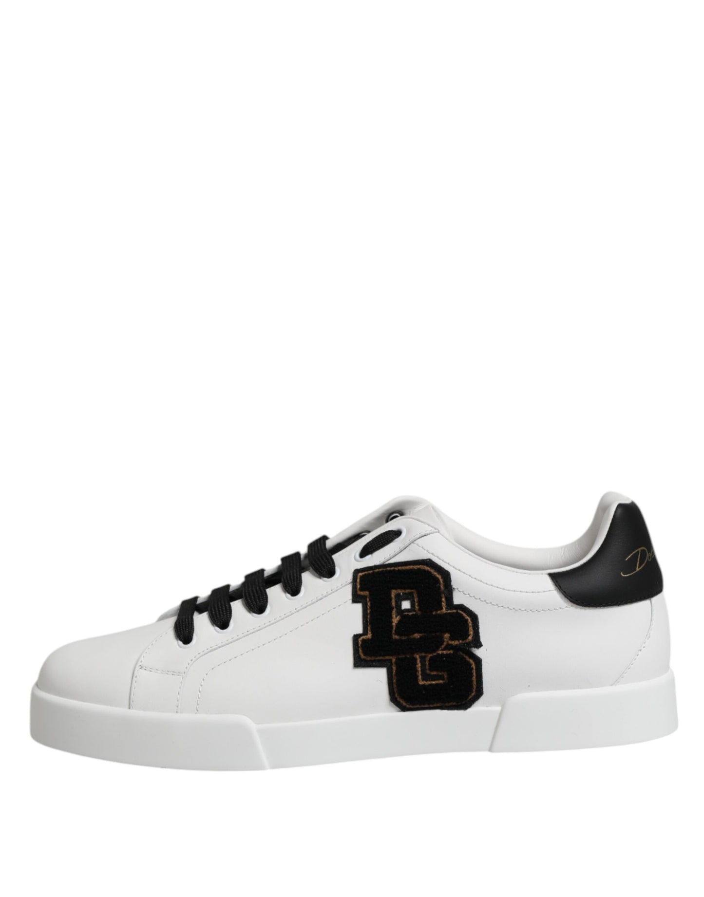 Dolce &amp; Gabbana White DG Logo Portofino Low Top Sneakers Shoes