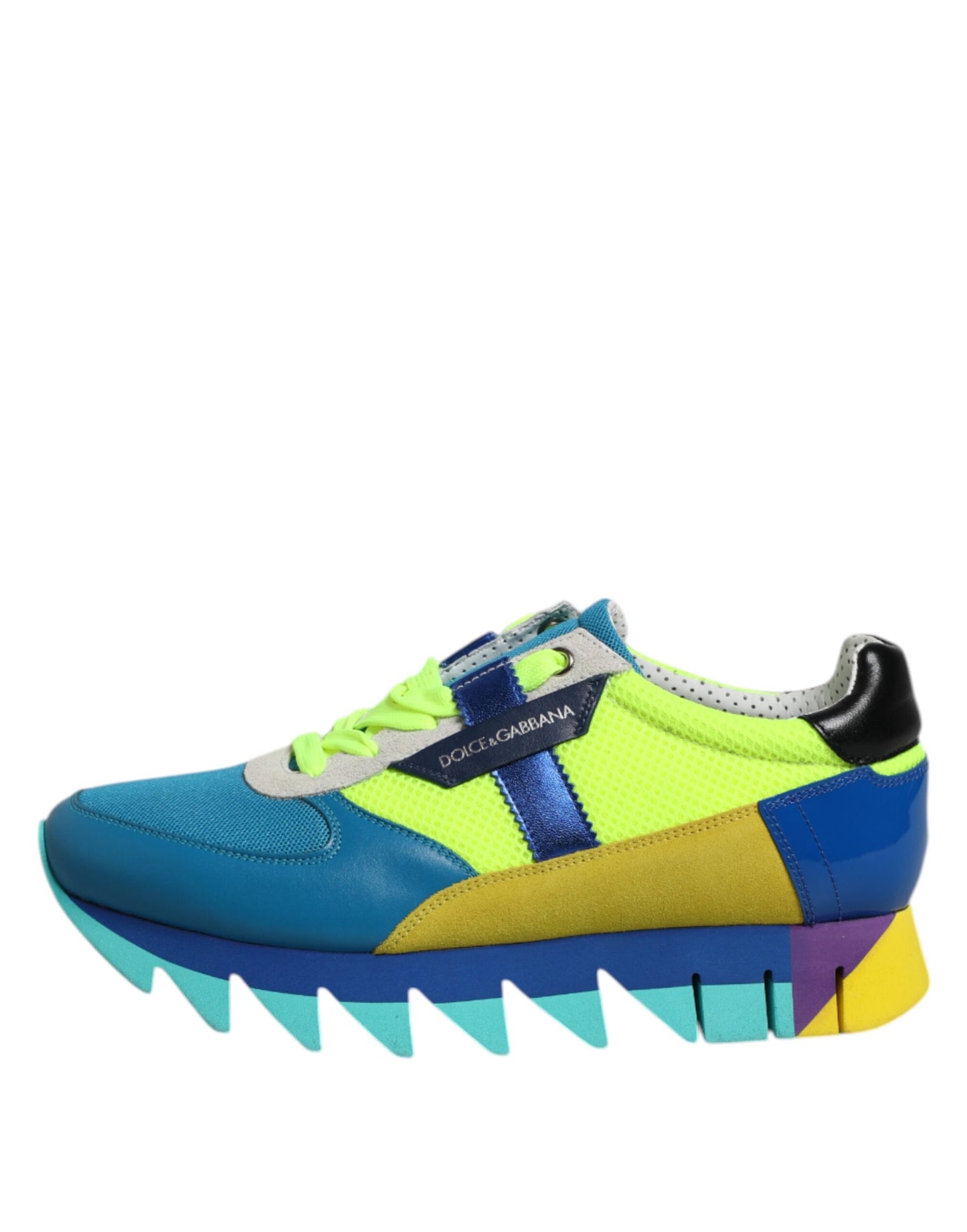 Dolce &amp; Gabbana Multicolor Leather Low Top Men Sneakers Shoes