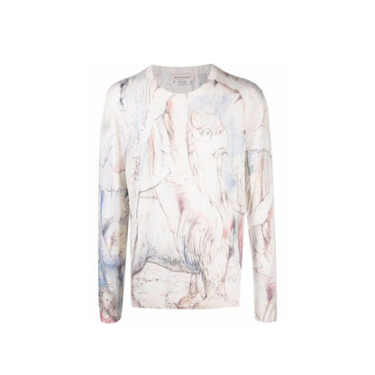 Pullover mit „William Blake Dante“-Print von Alexander McQueen