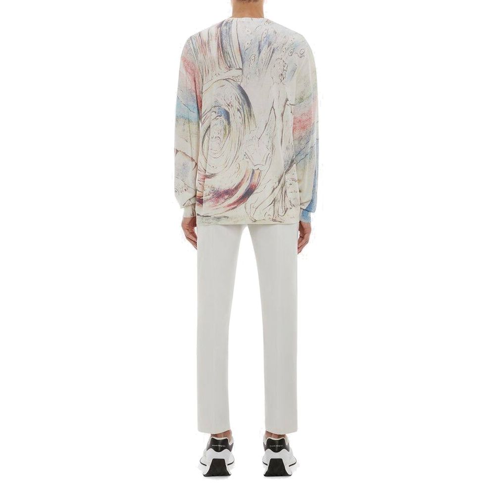 Pullover mit „William Blake Dante“-Print von Alexander McQueen