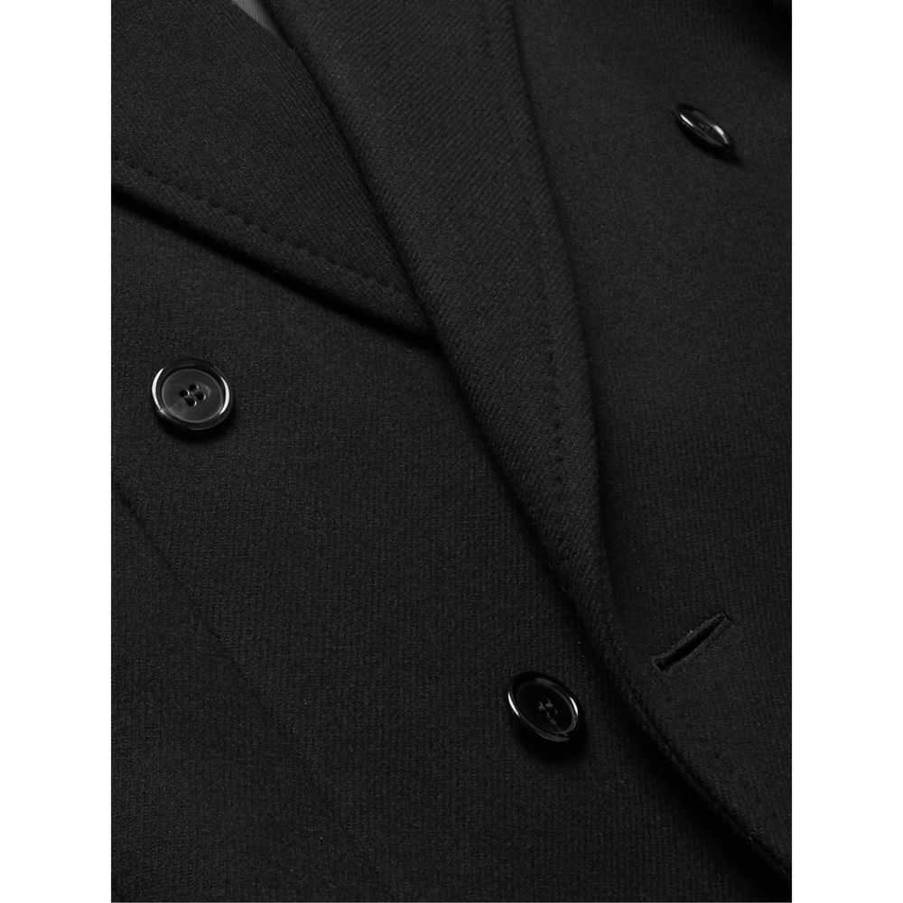 Saint Laurent Zweireihiger Wollmantel