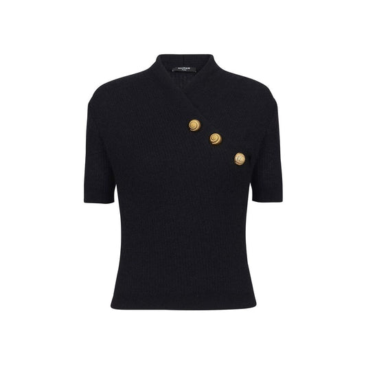 Balmain Oberteil aus Wollmischung