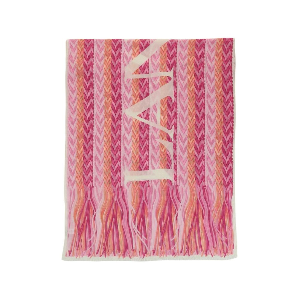 Schal mit Chevron-Logomuster von Lanvin