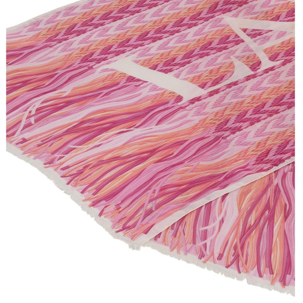 Schal mit Chevron-Logomuster von Lanvin