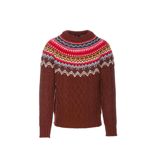 Moncler Grenoble Fair Isle Intarsia Zopfmuster-Wollpullover