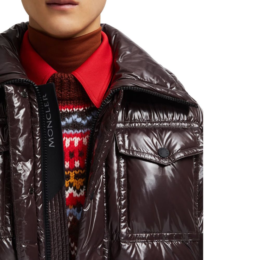 Moncler Grenoble Glänzende Ski-Daunenjacke