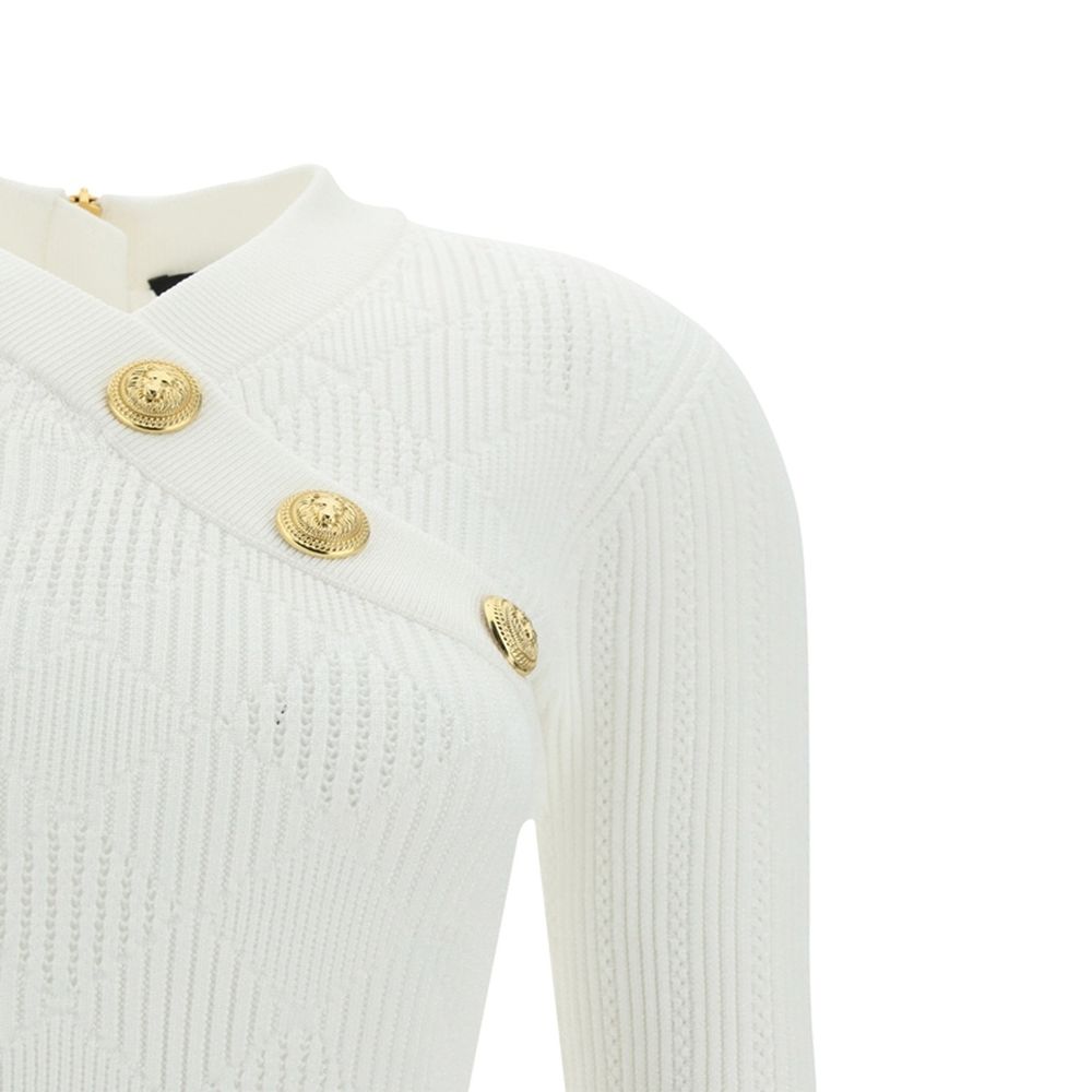 Balmain – Geripptes Minikleid