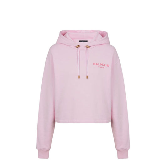 Balmain – Beflocktes Paris-Sweatshirt