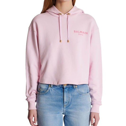 Balmain – Beflocktes Paris-Sweatshirt