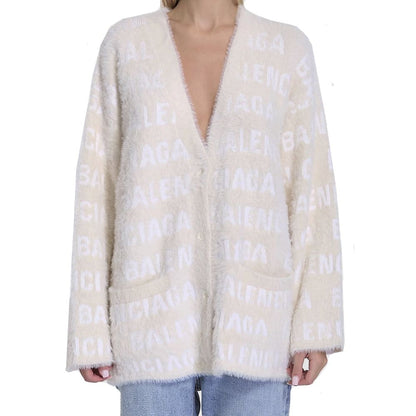 Balenciaga Jacquard-Cardigan aus Wollmischung
