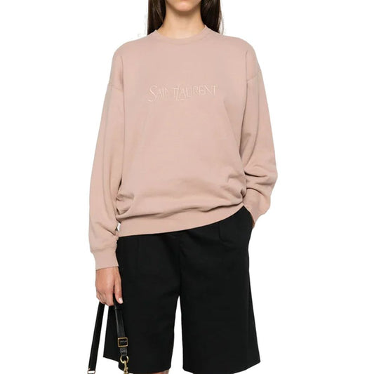 Saint Laurent Baumwoll-Logo-Sweatshirt