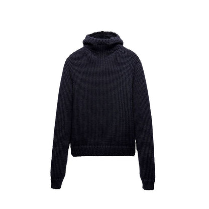 Prada Wollpullover mit Kapuze