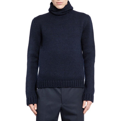 Prada Wollpullover mit Kapuze